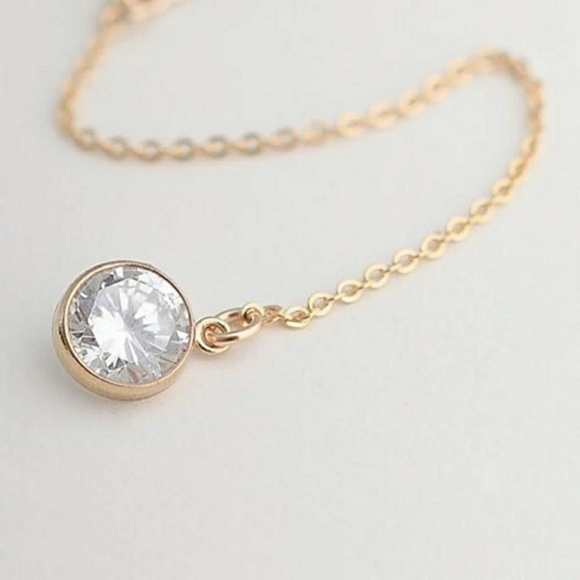 Boho Style Necklace - Rhinestone Necklace - Picture 4 of 5